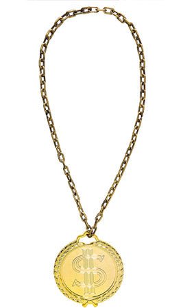 Colar com Medalha de Dólar