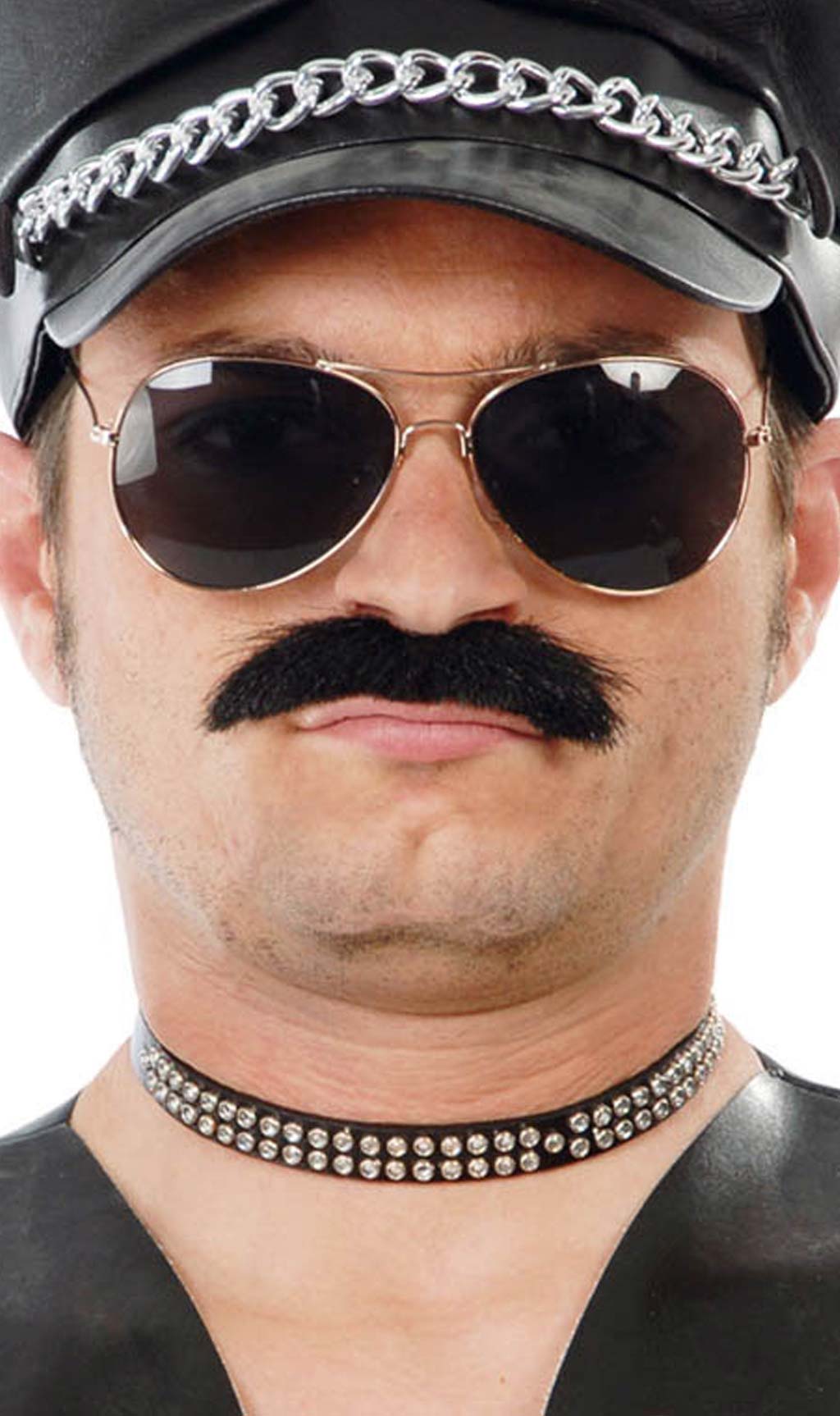 Colar de Punk com Brilhantes