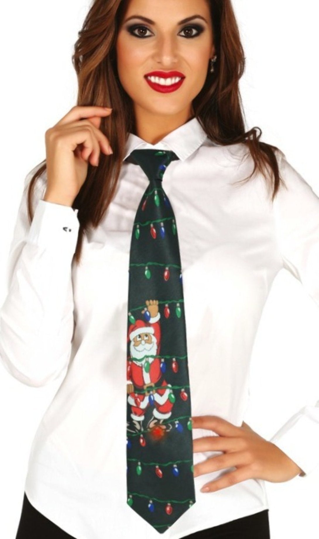 Gravata Musical de Natal com Luz