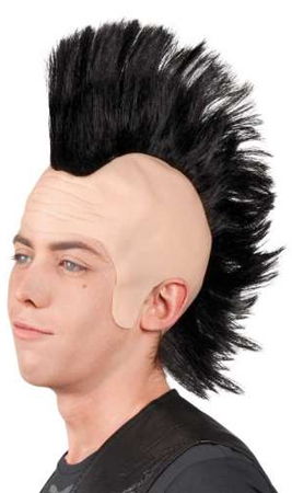 Crista Punk Grande Preta