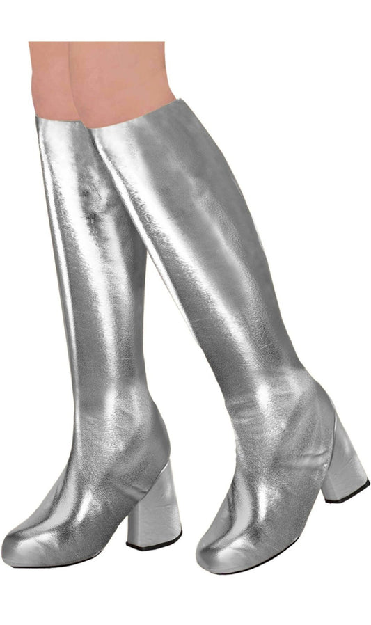 Capa para botas com Brilho Prateado