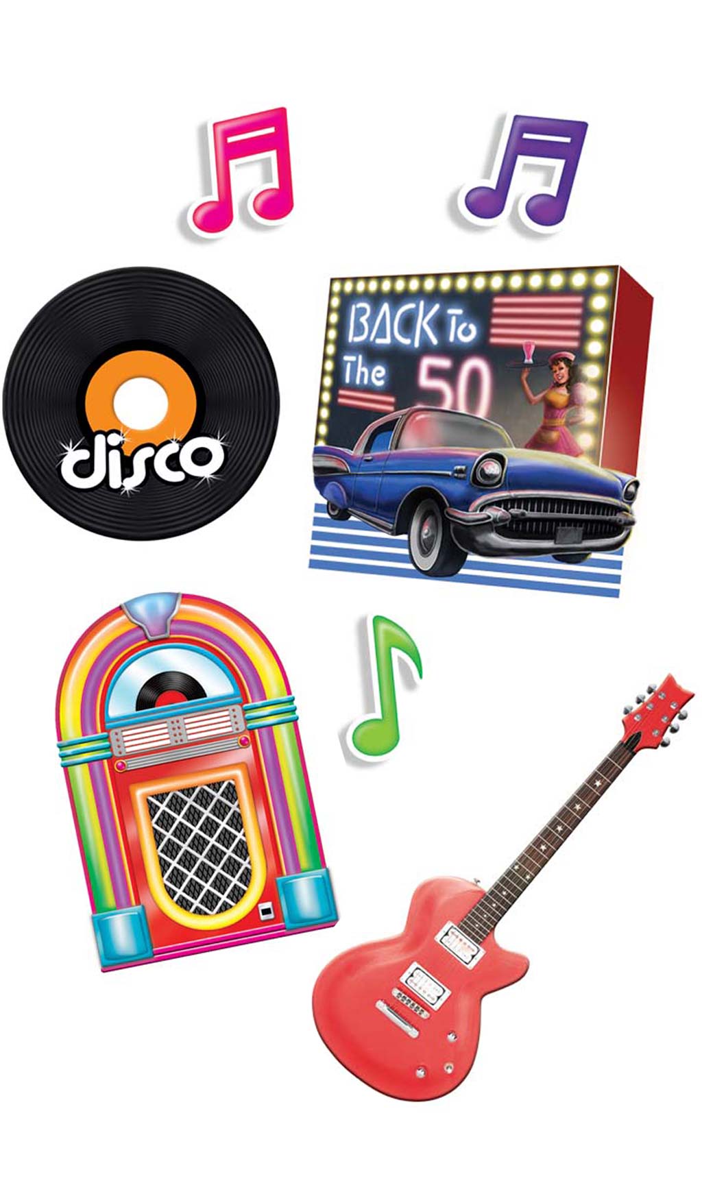 Decoração de Disco Anos 50
