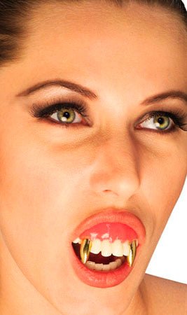 Dentadura Dourada de Vampiro