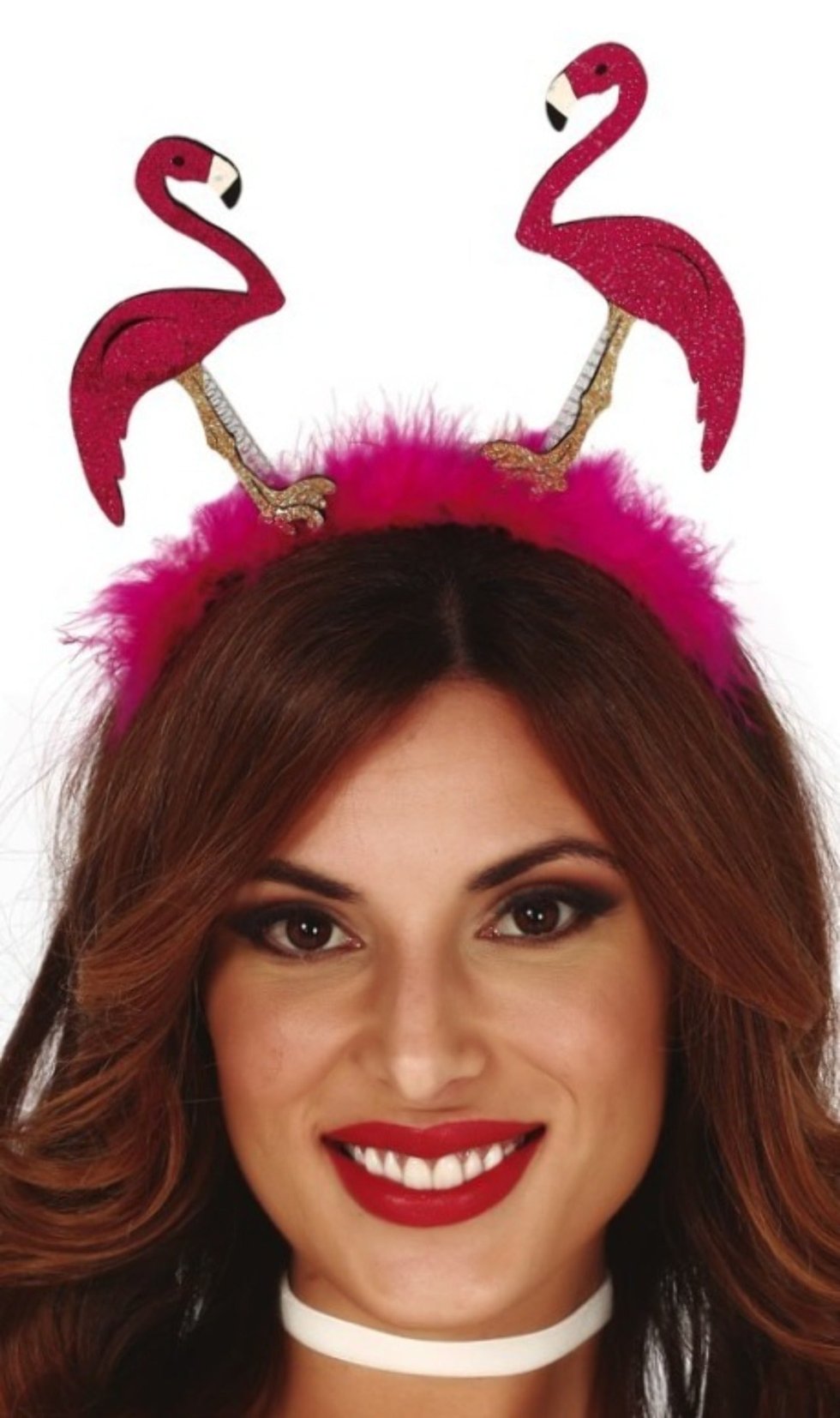 Bandolete de Flamingos com Glitter