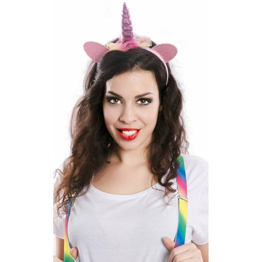 Diadema de Unicornio Rosa infantil | Don Disfraz