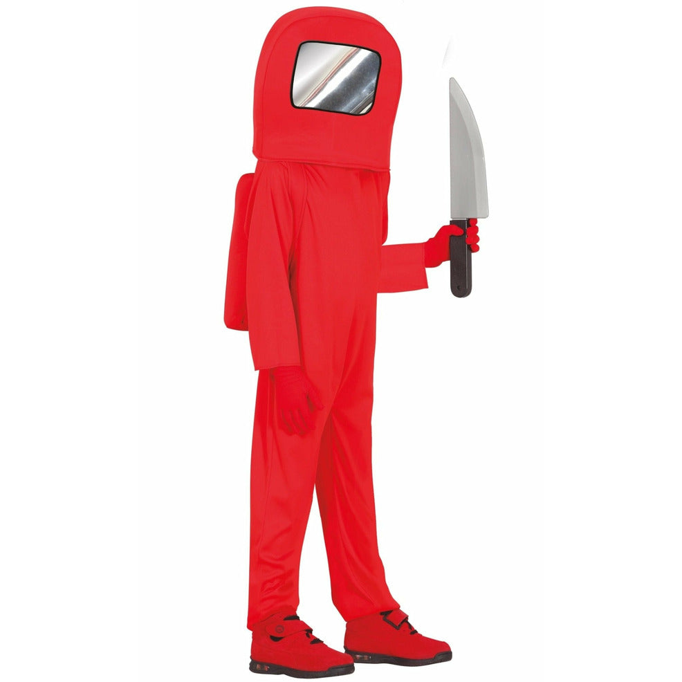 Disfraz de Among Us Rojo Espacial infantil | Don Disfraz