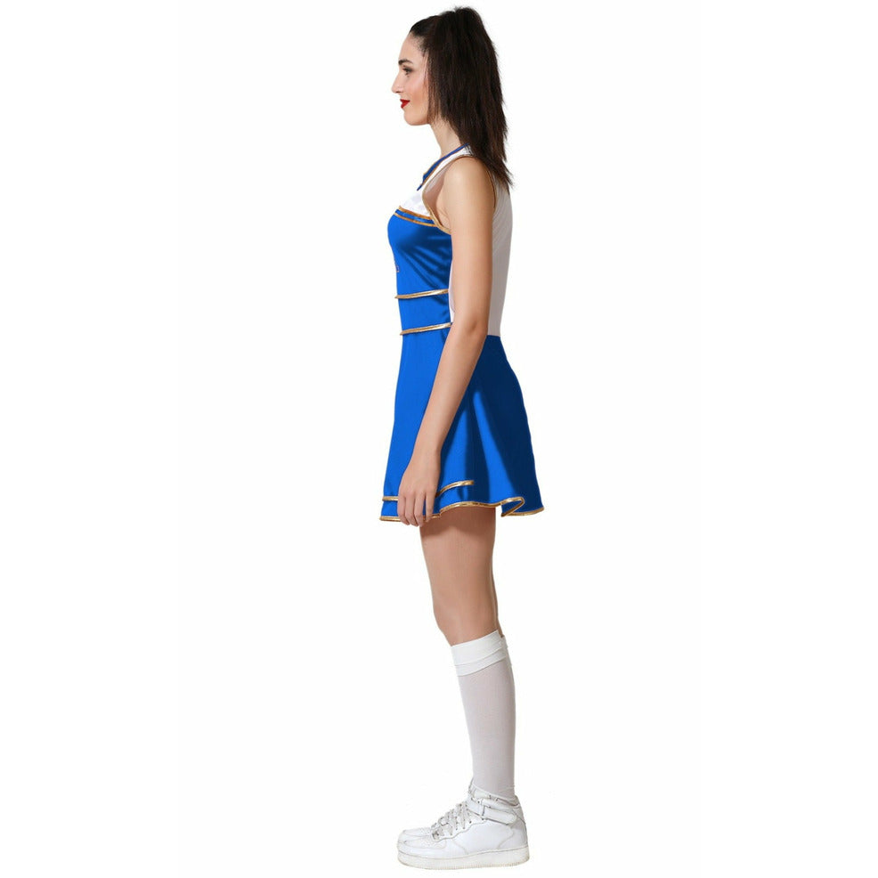 Disfraz de Animadora USA Azul para mujer | Don Disfraz