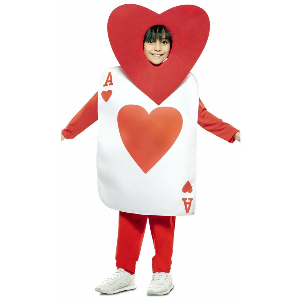 Disfraz de Carta As de Corazones infantil | Don Disfraz