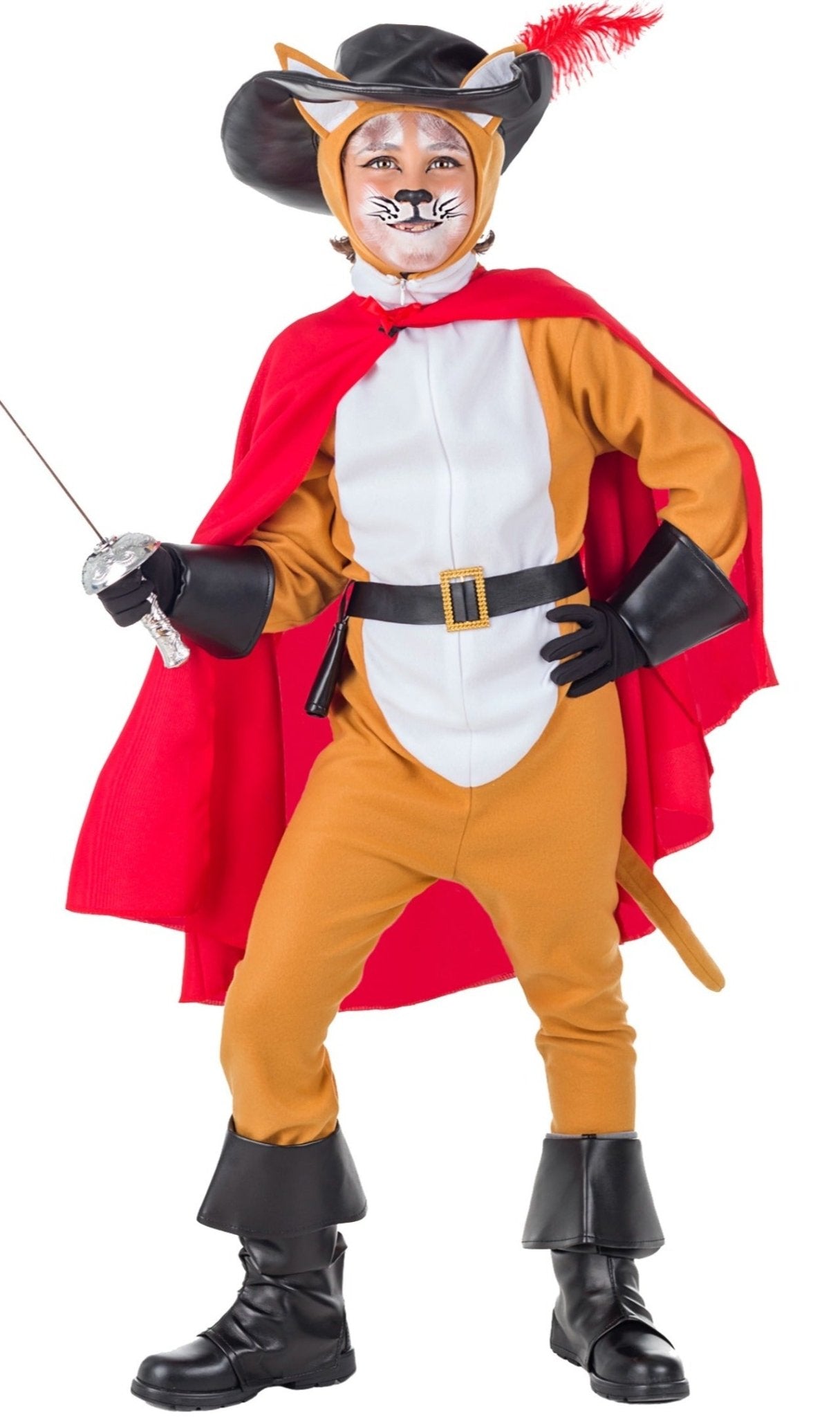 Compre Fato do Gato de Botas Capa para criança Costumalia