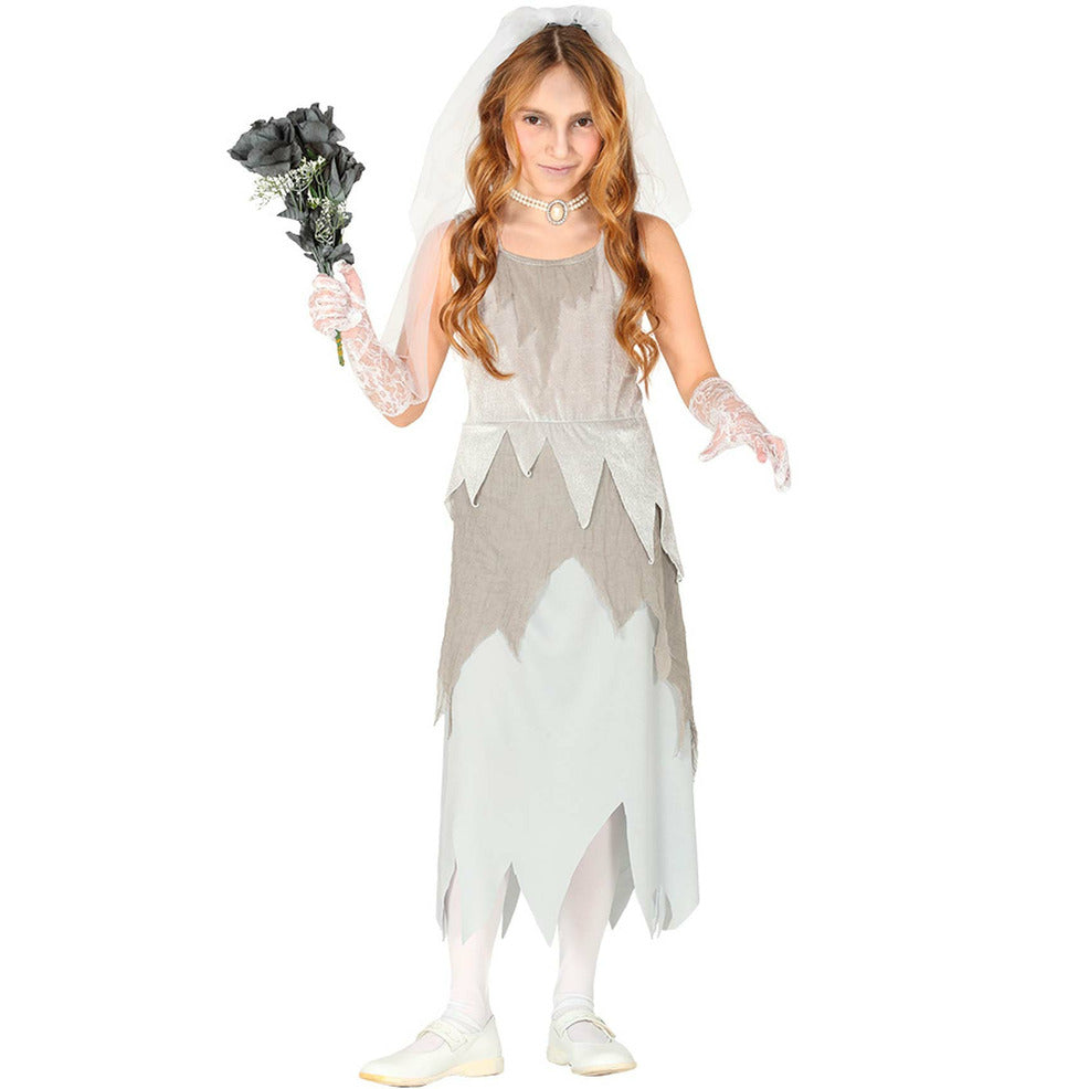 Disfraz de Novia Fantasma para niña | Don Disfraz