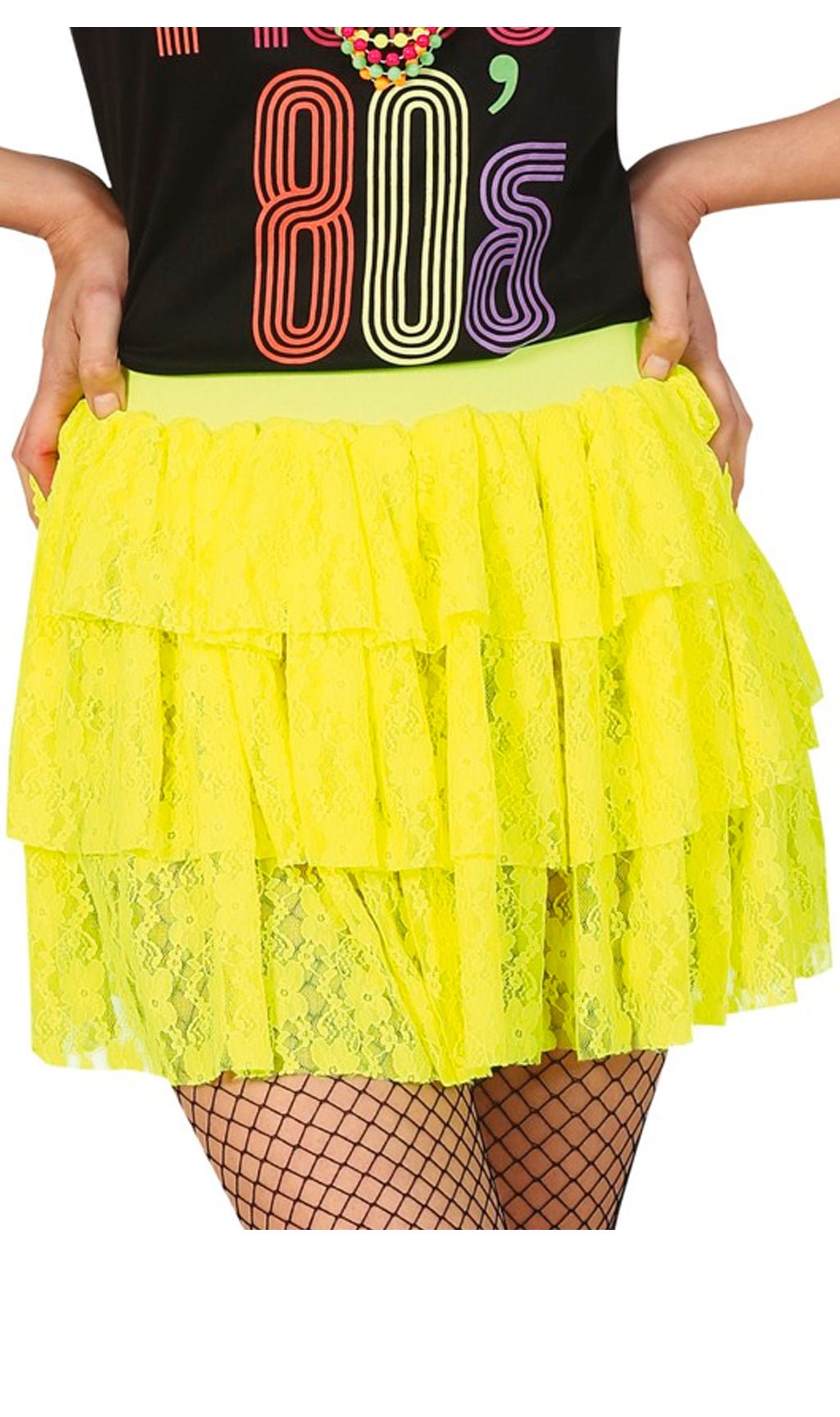 Falda Amarilla Años 80 I Don Disfraz