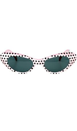 Óculos com Armação Branca dos Anos 50