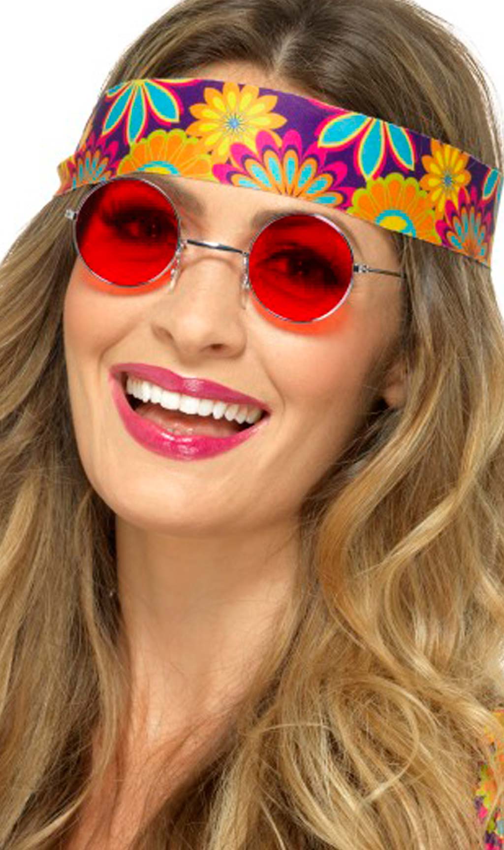 Óculos Redondos Vermelhos