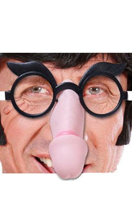 Óculos com a forma de Pénis