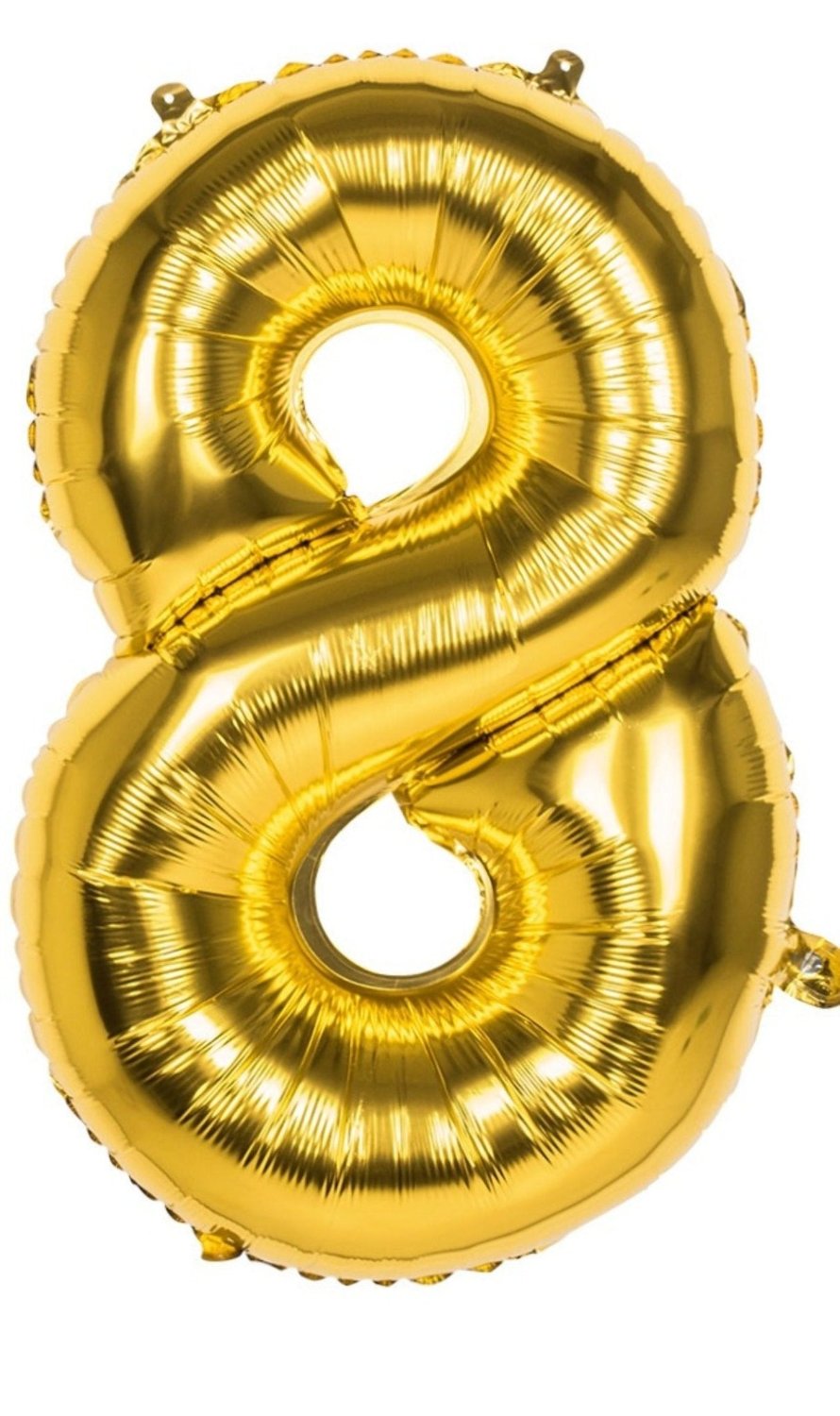 Balão Número 8 Dourado 86cm