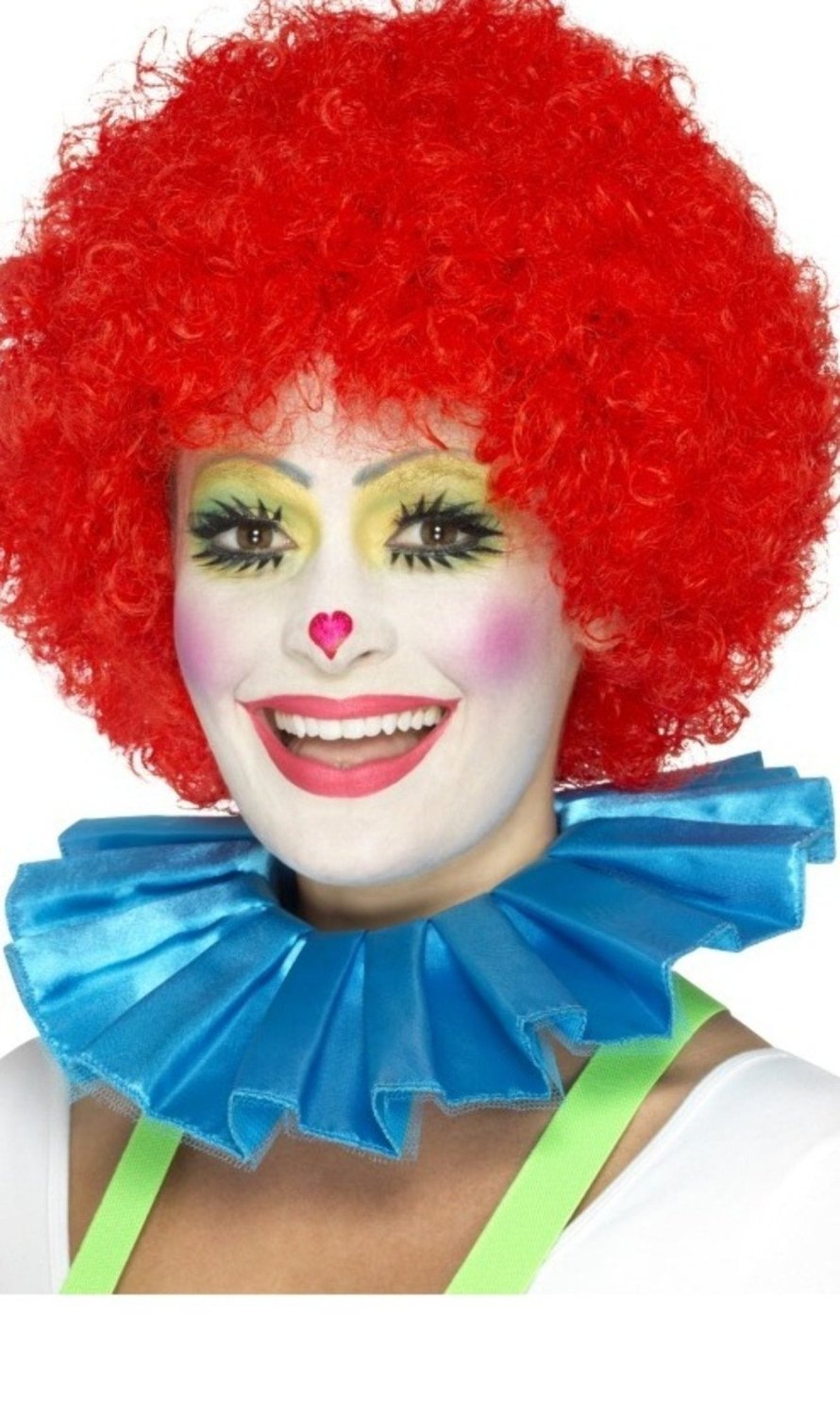 Gola de rufos de Palhaço Azul