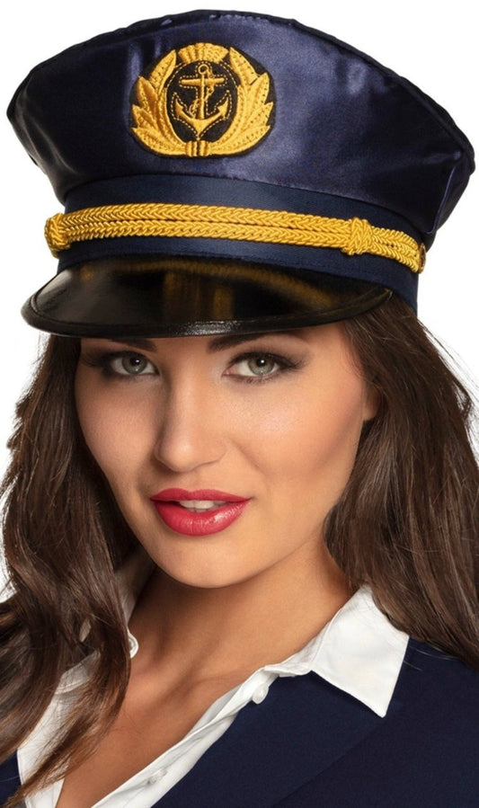 Boina de Capitão da Marinha Azul