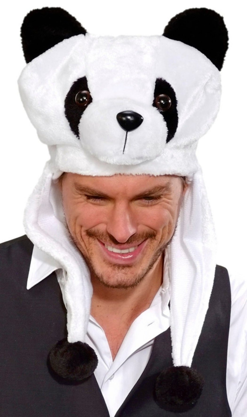 Gorro de Urso Panda Bicolor