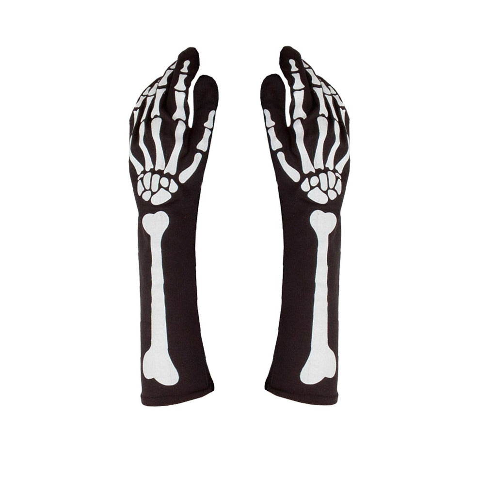 Guantes de Esqueleto Largos Eco | Don Disfraz