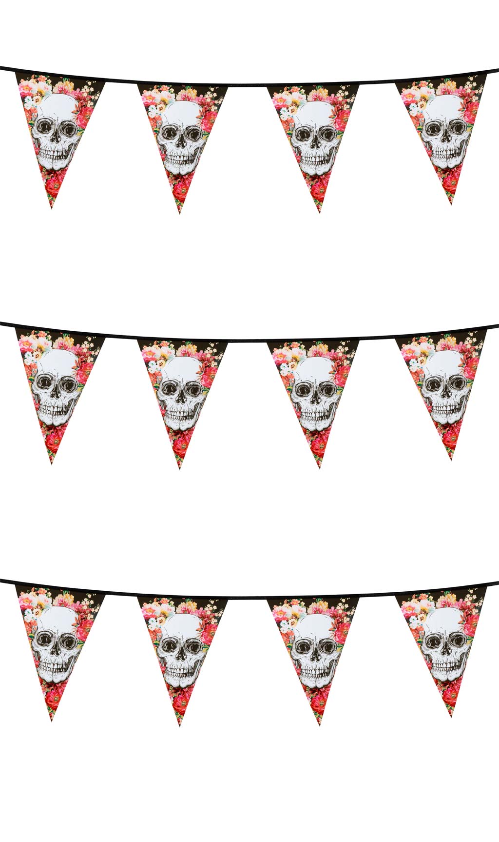 Grinalda de Catrina com Flores