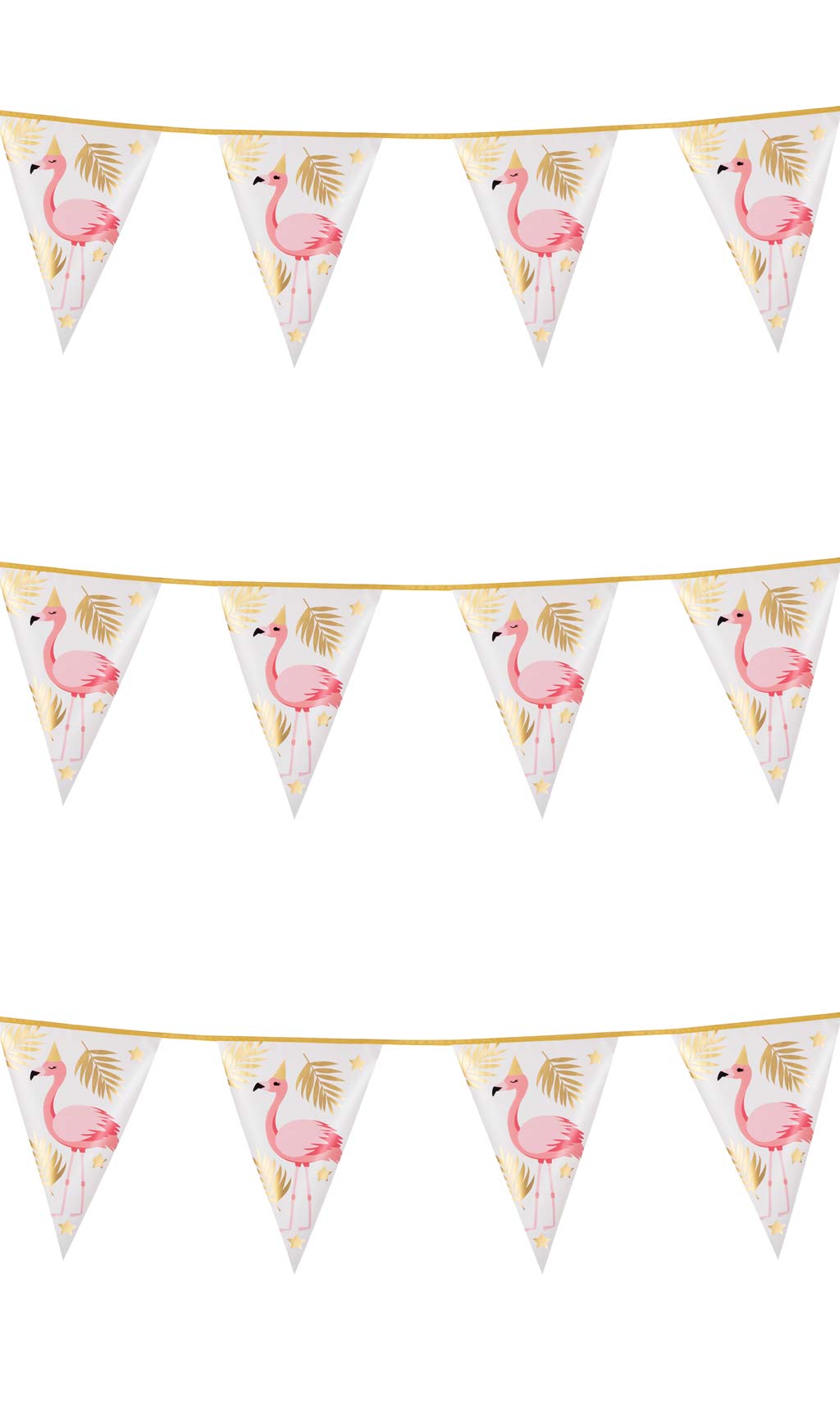 Grinalda de Flamingo Rosa