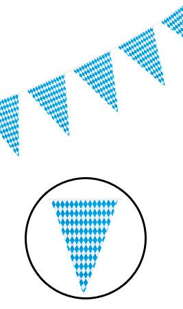 Grinalda de Oktoberfest com Triângulos