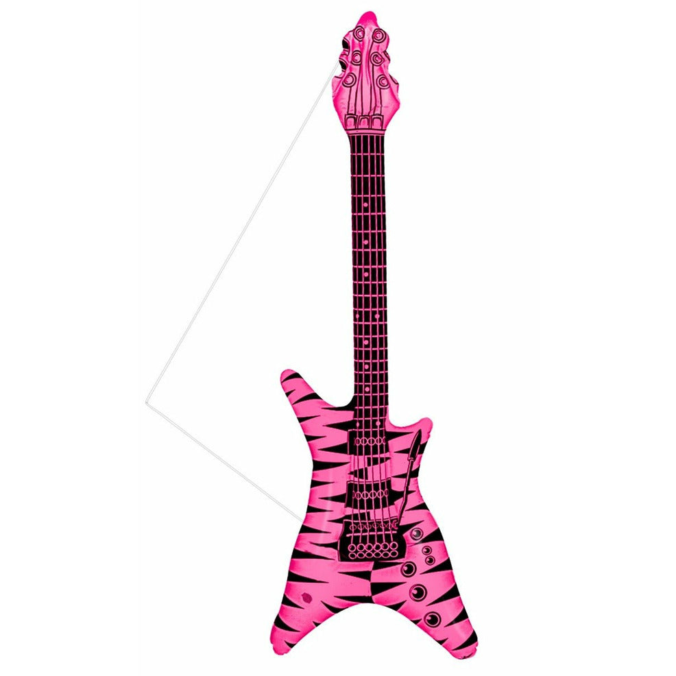 Guitarra Rock Rosa Hinchable | Don Disfraz