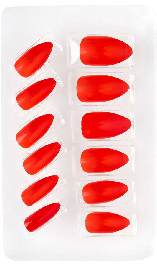 Kit de 12 Unhas Vermelhas