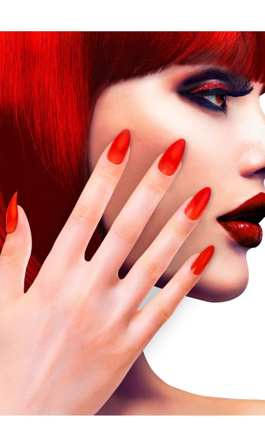 Kit de 12 Unhas Vermelhas