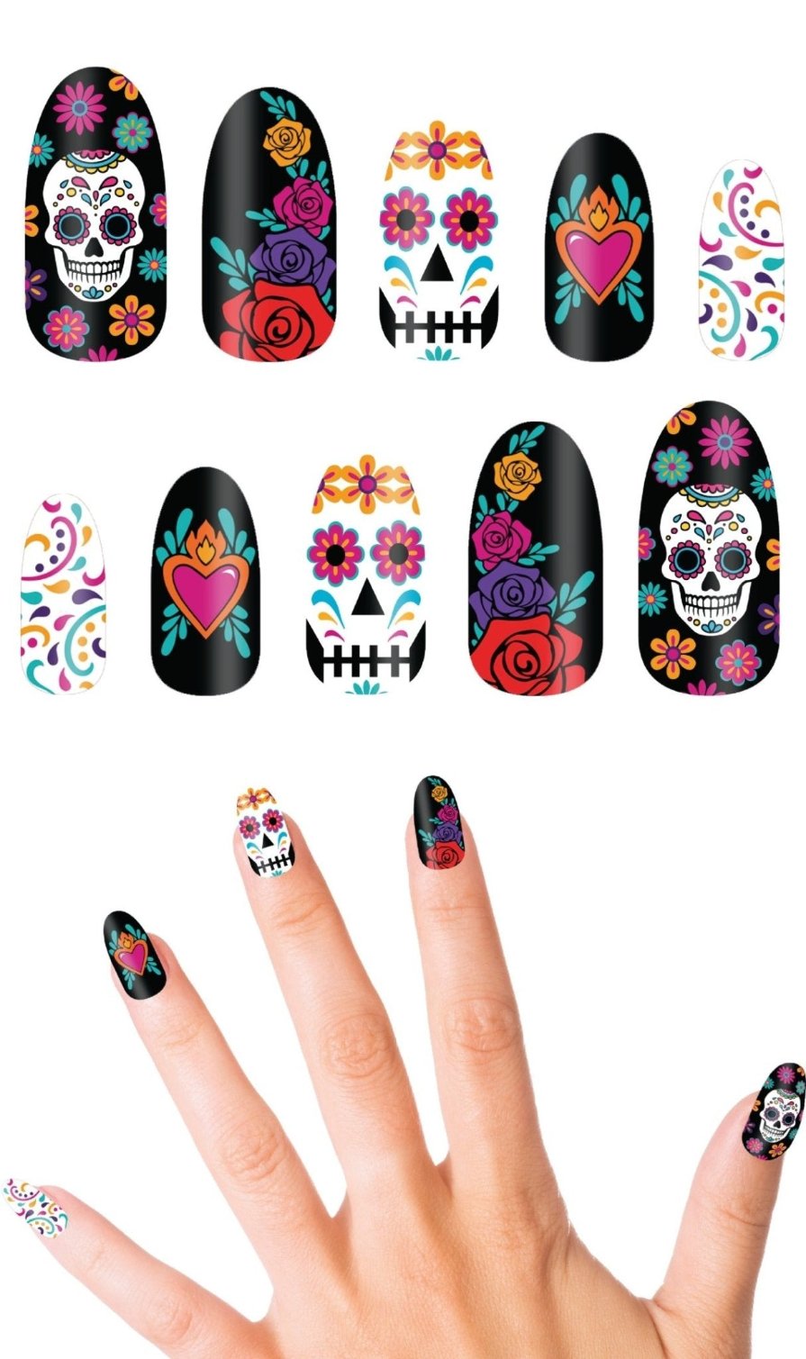 Kit de 10 Unhas Catrina