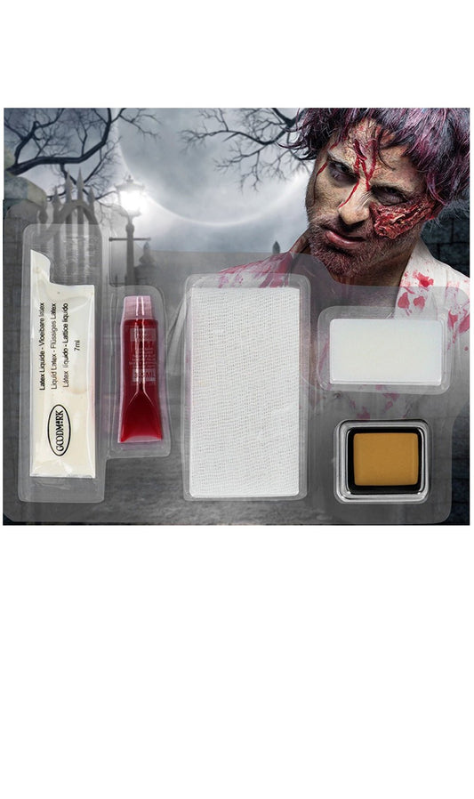 Kit de Maquiagem de Zombie de Terror