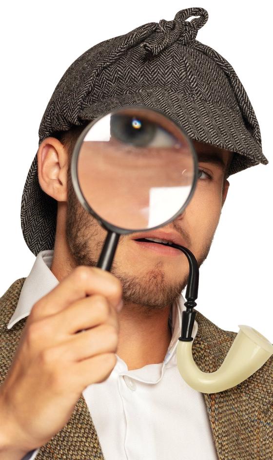 Lupa de Sherlock Holmes.