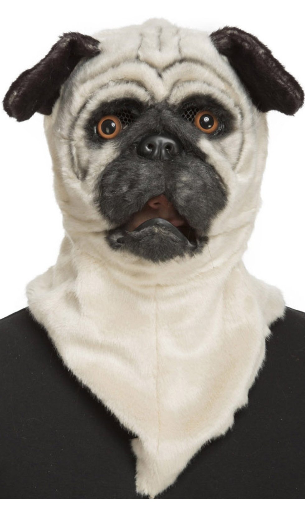 Máscara de Bulldog com Maxilar Móvel
