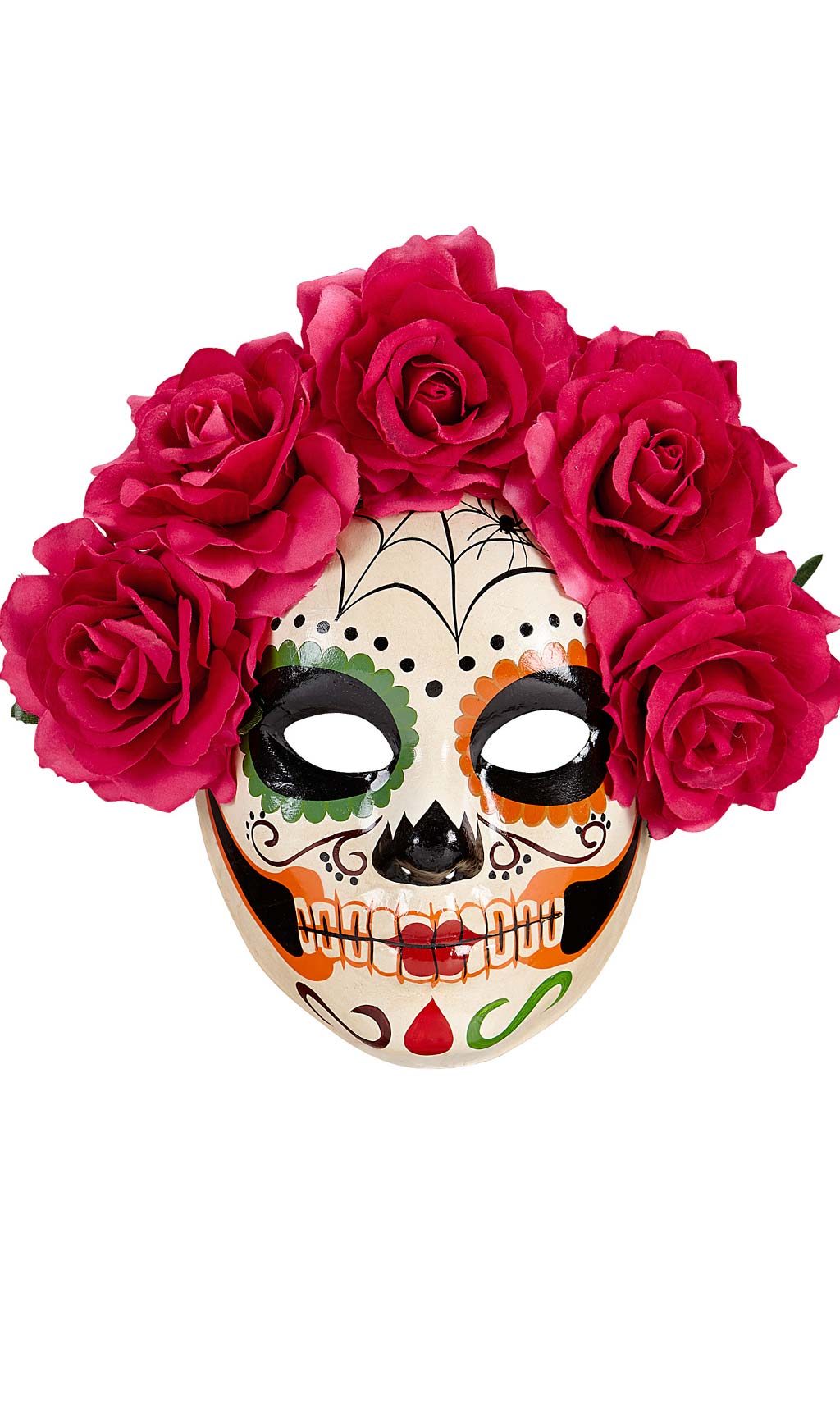 Máscara de Catrina com Flores