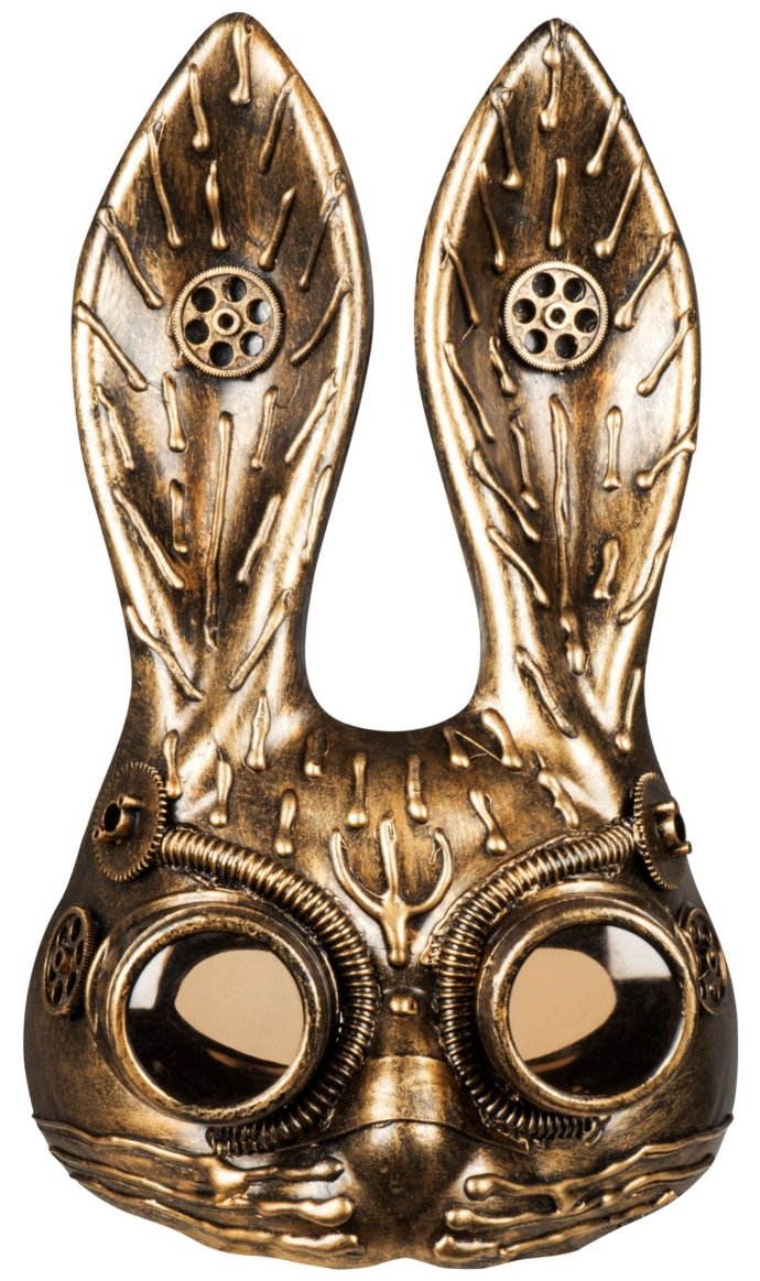 Máscara de Steampunk com Coelho