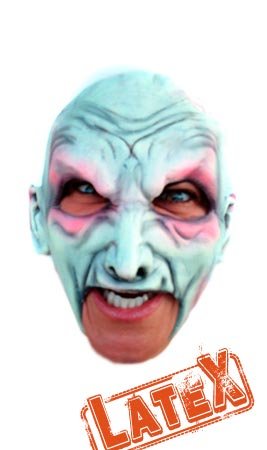 Máscara de Latex de Vampiro Branco