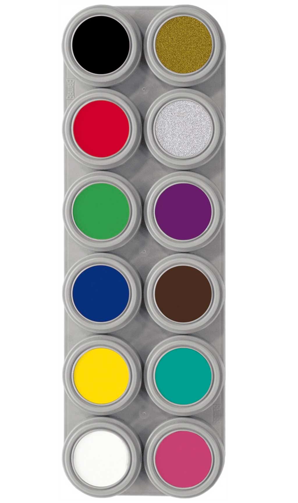 Paleta de Maquilhagem Base de Água Profissional-12