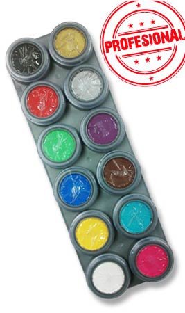 Paleta de Maquilhagem Base de Água Profissional-12