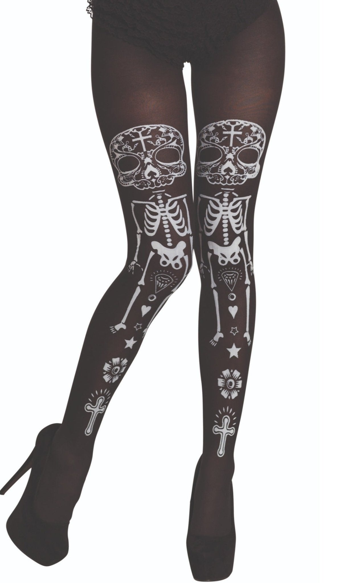 Collants de Esqueleto Catrina