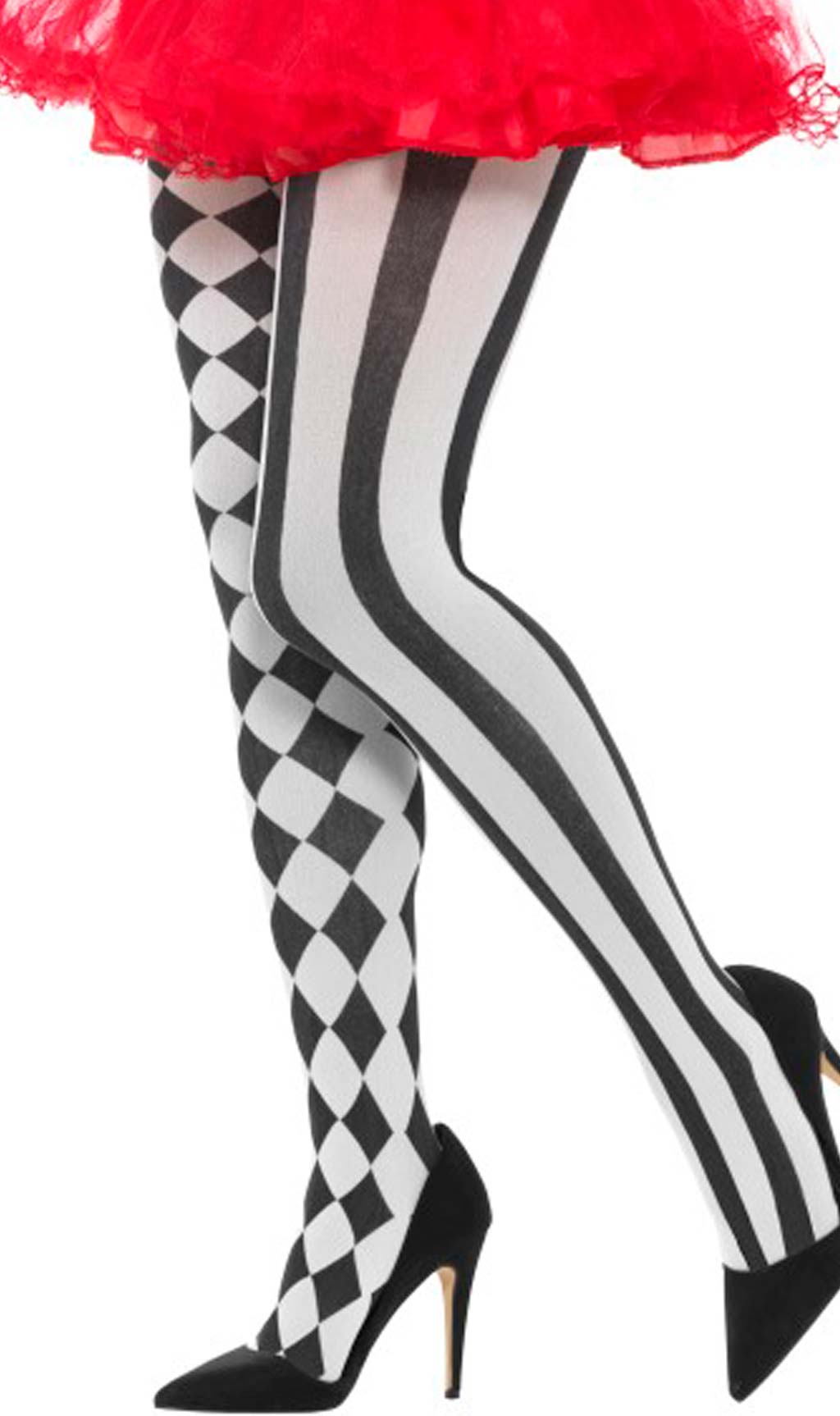 Collants de Losangos e Riscas