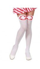 Meias Brancas de Enfermeira