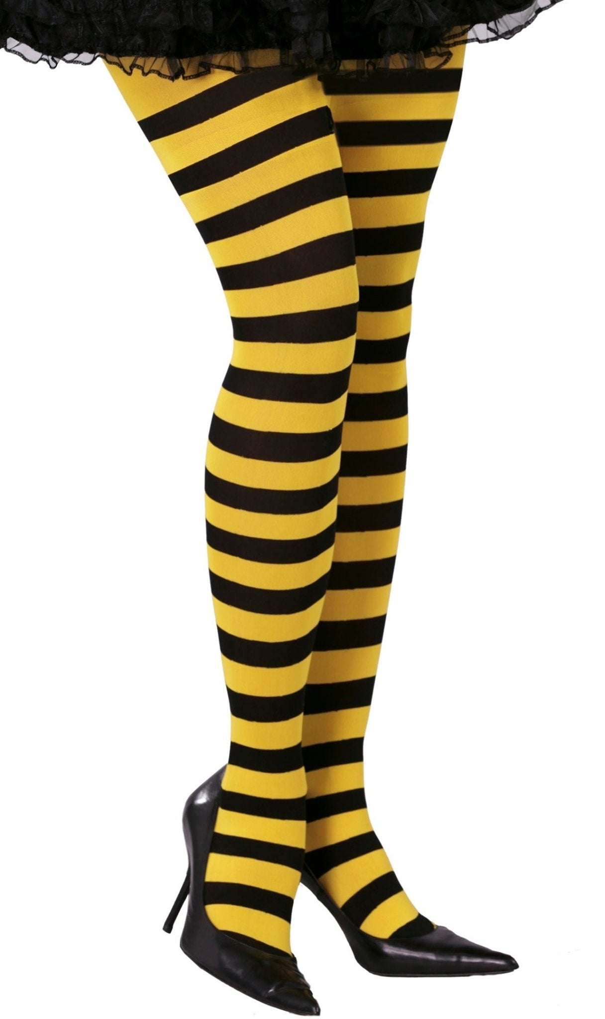 Collants de Riscas Pretas e Amarelas Eco