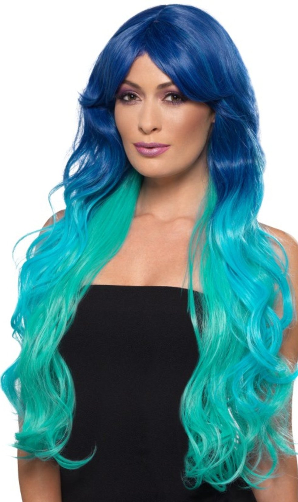 Peruca Azul Deluxe