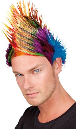 Peruca com Crista Colorida