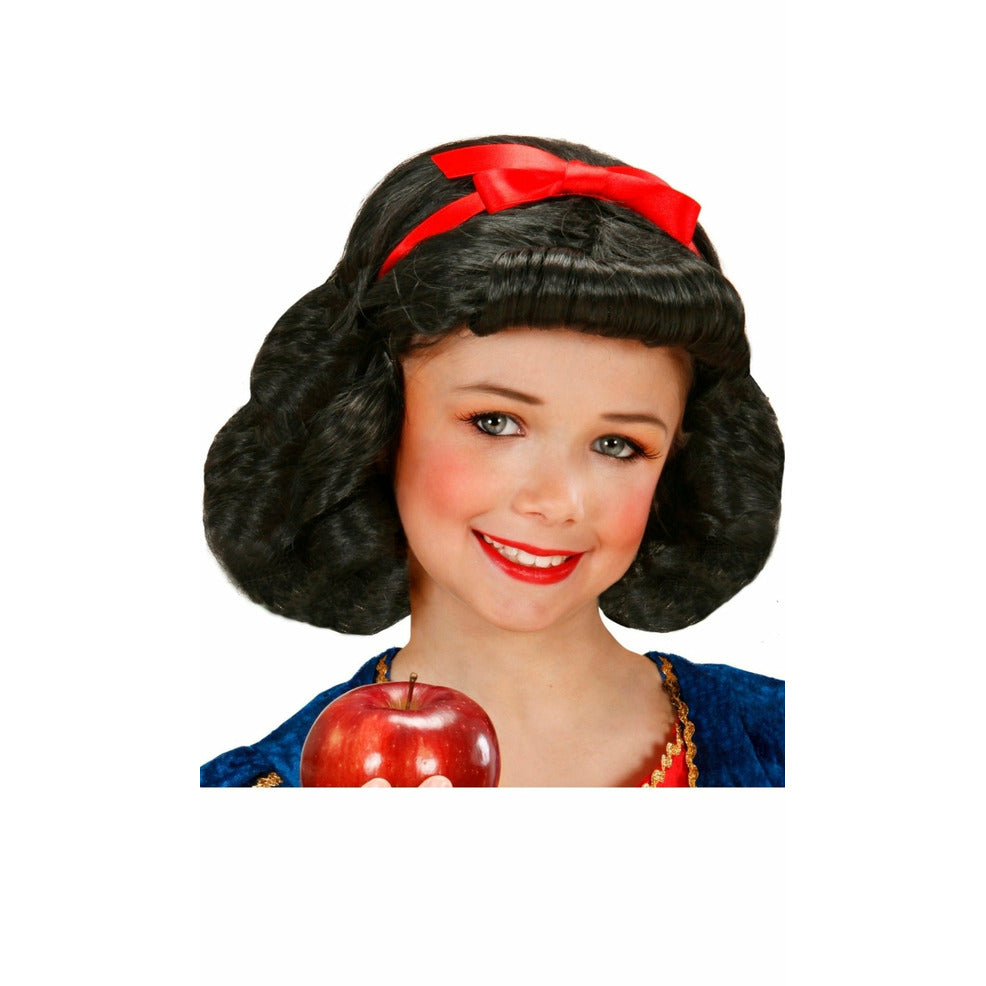 Peluca de Blancanieves Lazo infantil | Don Disfraz