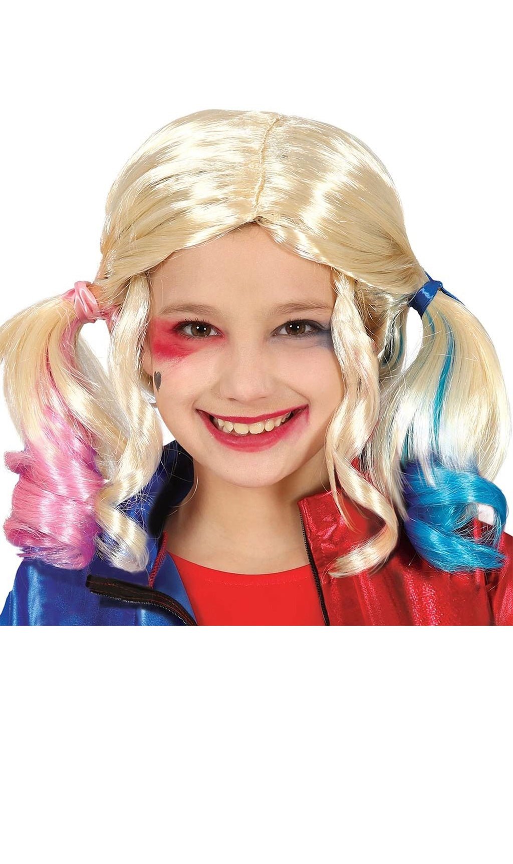 Peruca Harley rabos-de-cavalo infantil
