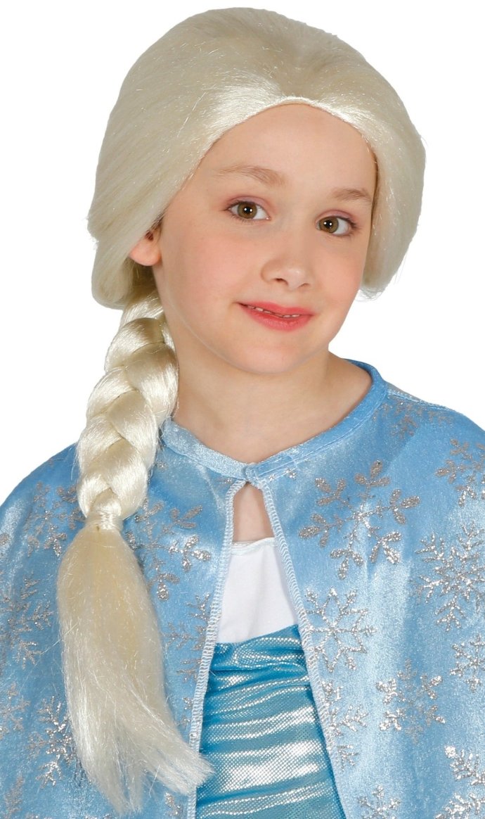Peruca de Princesa do Gelo para criança