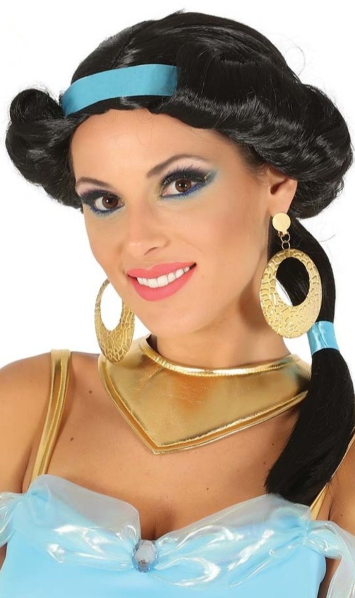 Peruca de Princesa Jasmim