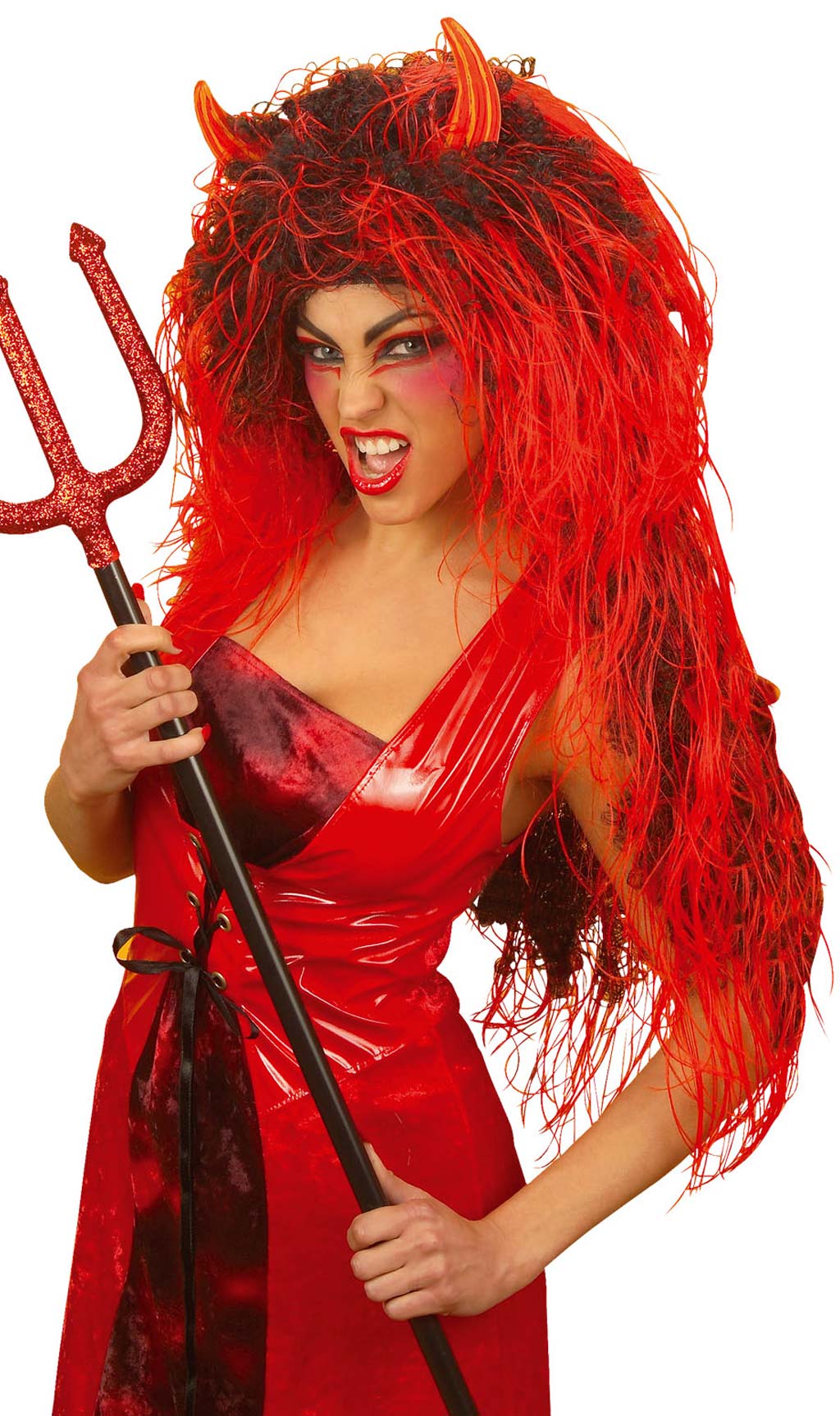 Peruca de Diabinha Bem Comprida