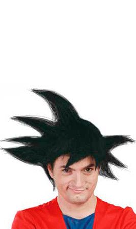 Peruca de Guerreiro Manga Preta